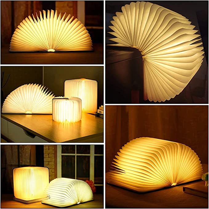 Stolní lampa ve tvaru knihy – Originalita a elegance