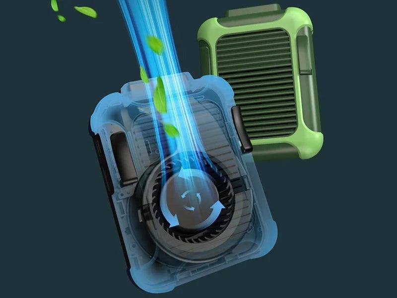 Ventilador portátil com bateria recarregável