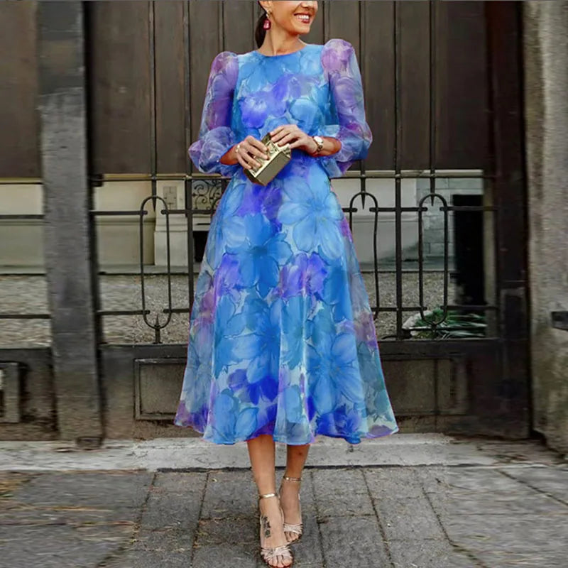 Sophie | Elegancka Sukienka Kwiatowa – Styl Chic i Kobiecy
