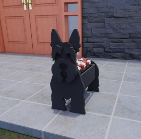 Pot De Fleurs Original — Forme De Chien