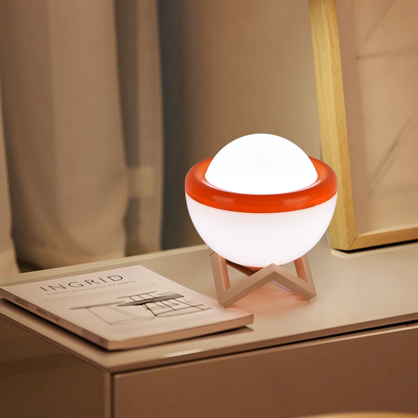 Sengebordlampe i klassisk stil – eleganse og myk lys
