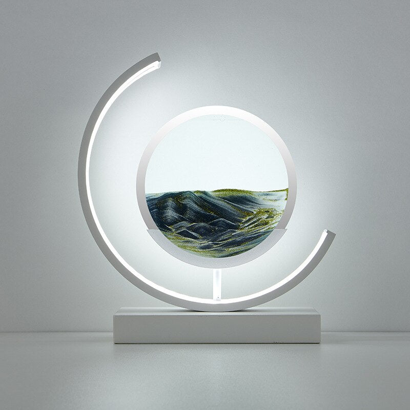 Sandlampe I Bevægelse – Visuel Afslapning Og Beroligende Atmosfære