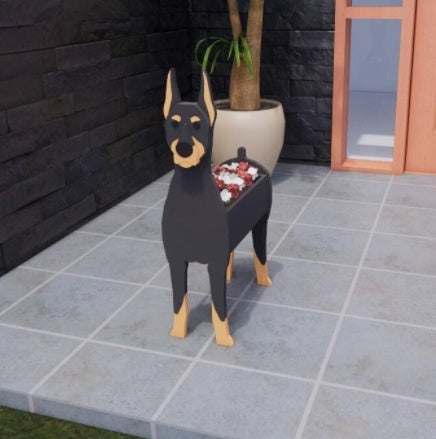 Pot De Fleurs Original — Forme De Chien