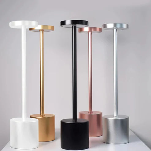 Lâmpada de Mesa LED Táctil Recarregável – Iluminação Prática e Moderna