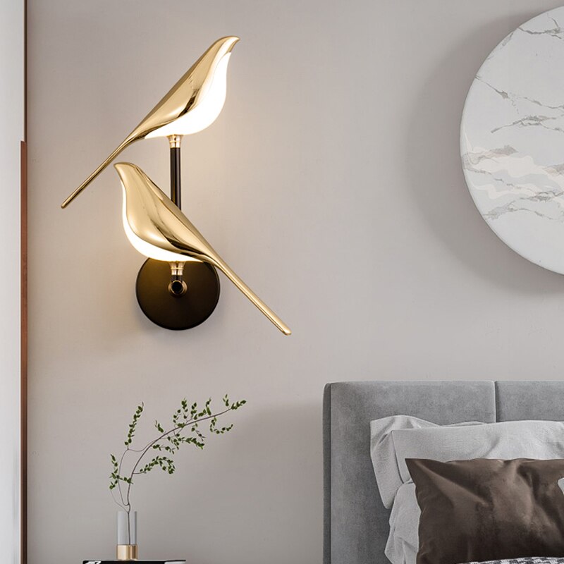 Wandlamp Vogel – Verlichte en Delicate Decoratie