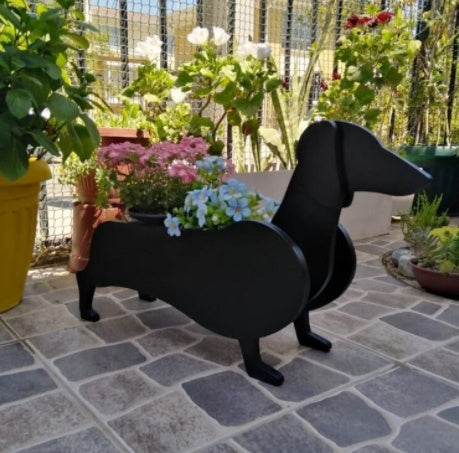 Pot De Fleurs Original — Forme De Chien