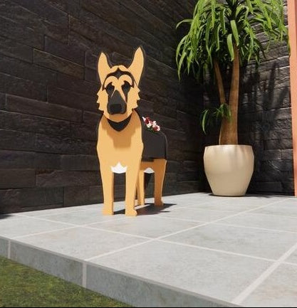 Pot De Fleurs Original — Forme De Chien