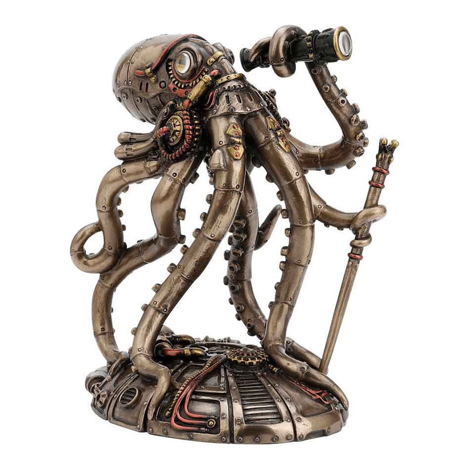 Estatua Pulpo Decorativa – Diseño Original y Ambiente Industrial