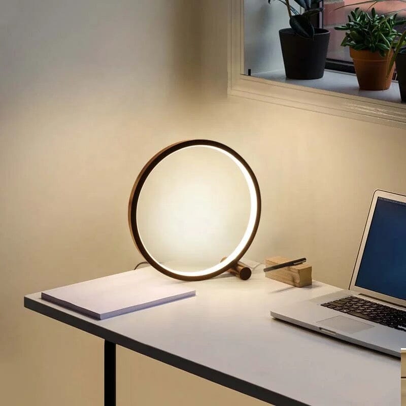 Kulatá stolní lampa s dotykovým senzorem – modernita a pohodlí