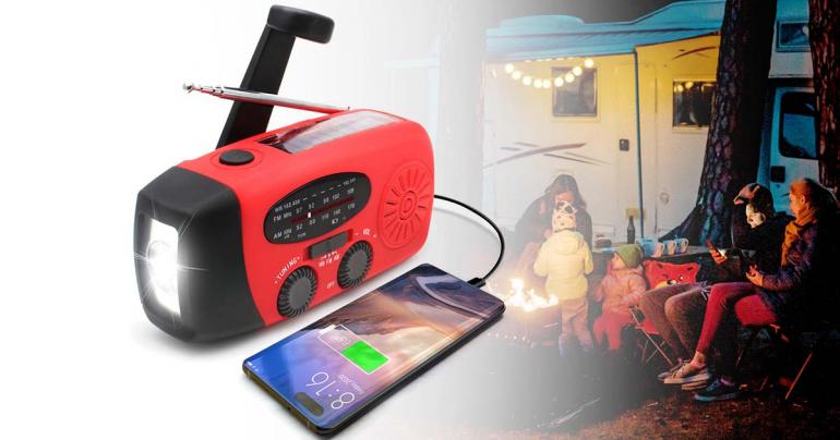 Solar Powered Power Bank Emergency Radio - Täydellinen turvallisuus ja autonomia