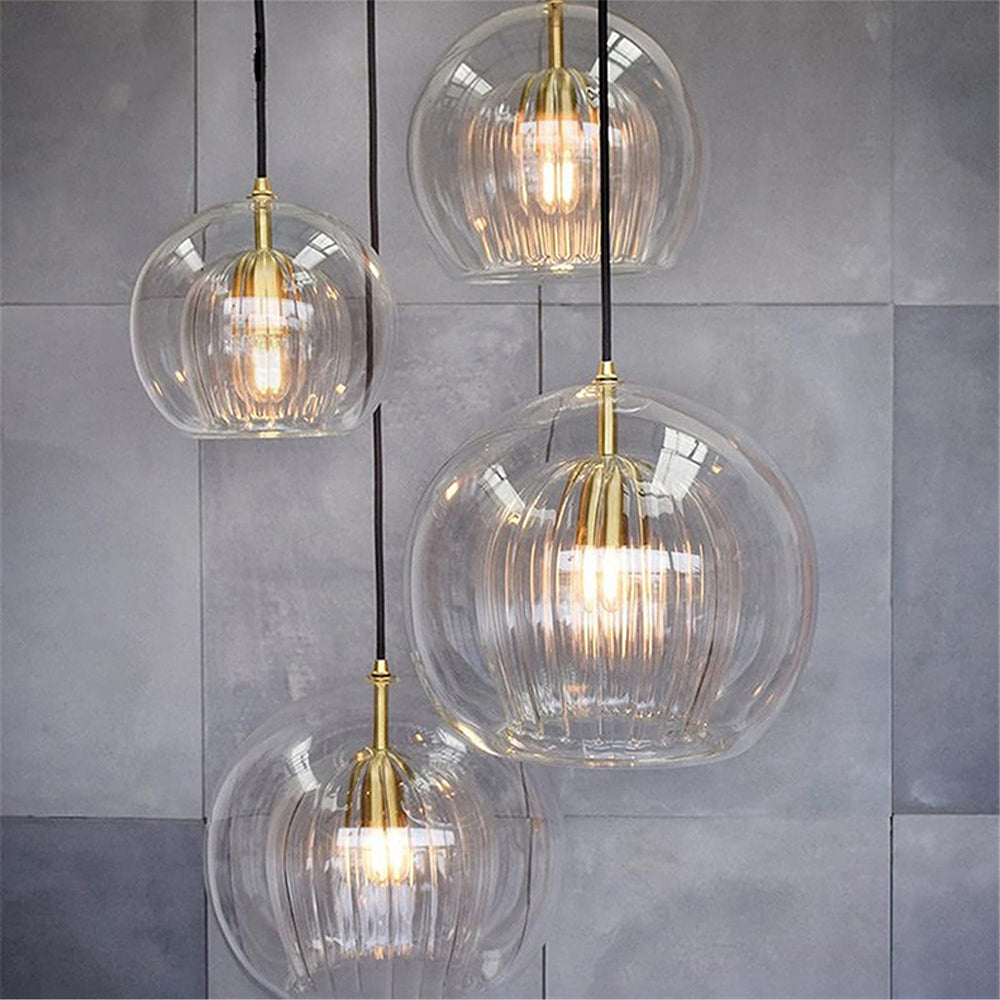 Elegante en Warme Glazen Hanglamp – Stijl en Finesse 