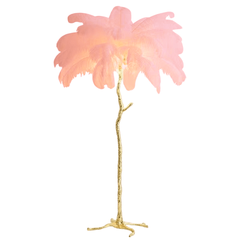 Luxurious Sun Lamp – Elegant Feather Shade 