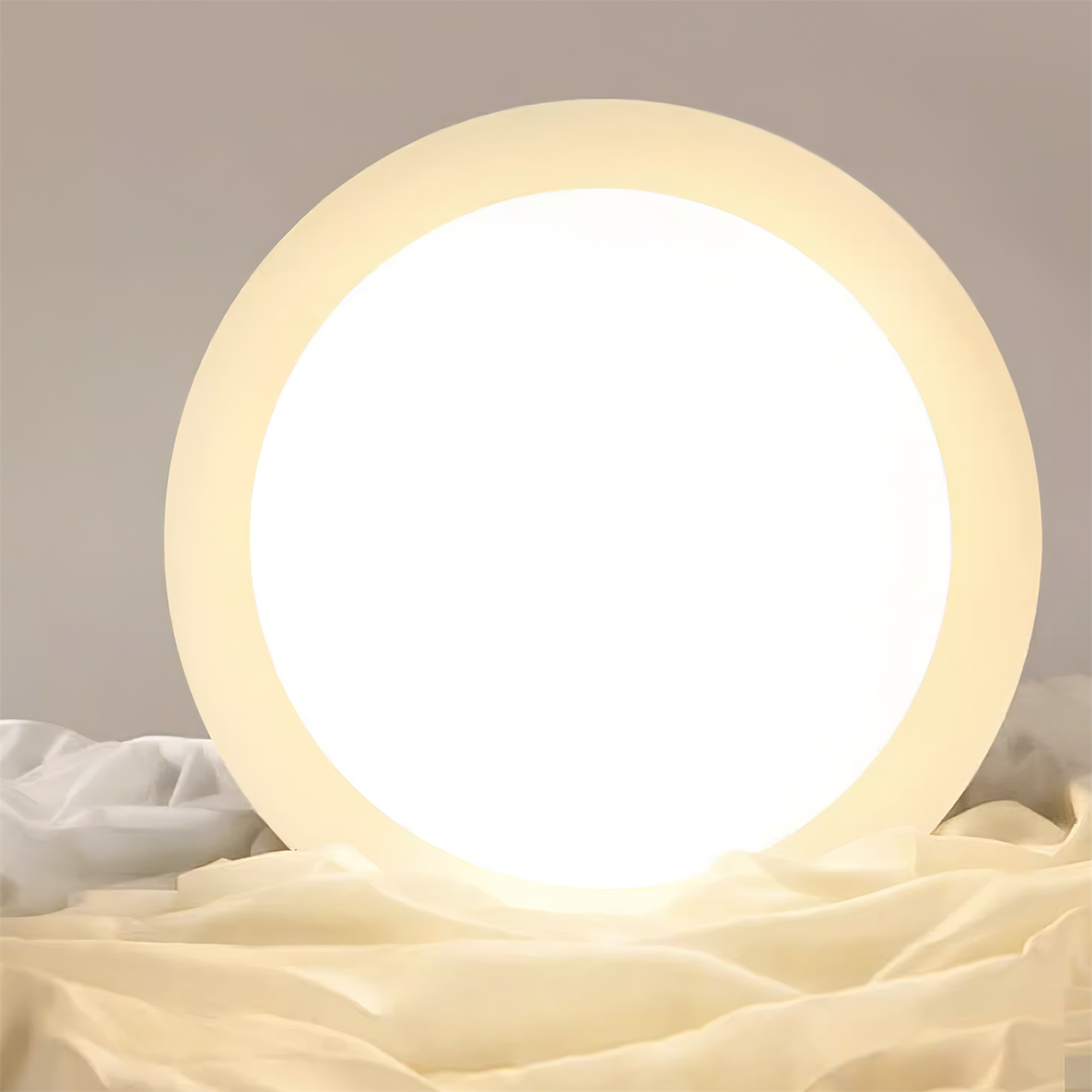 LED Round Ceiling Light - naturlig glød og diskret elegance