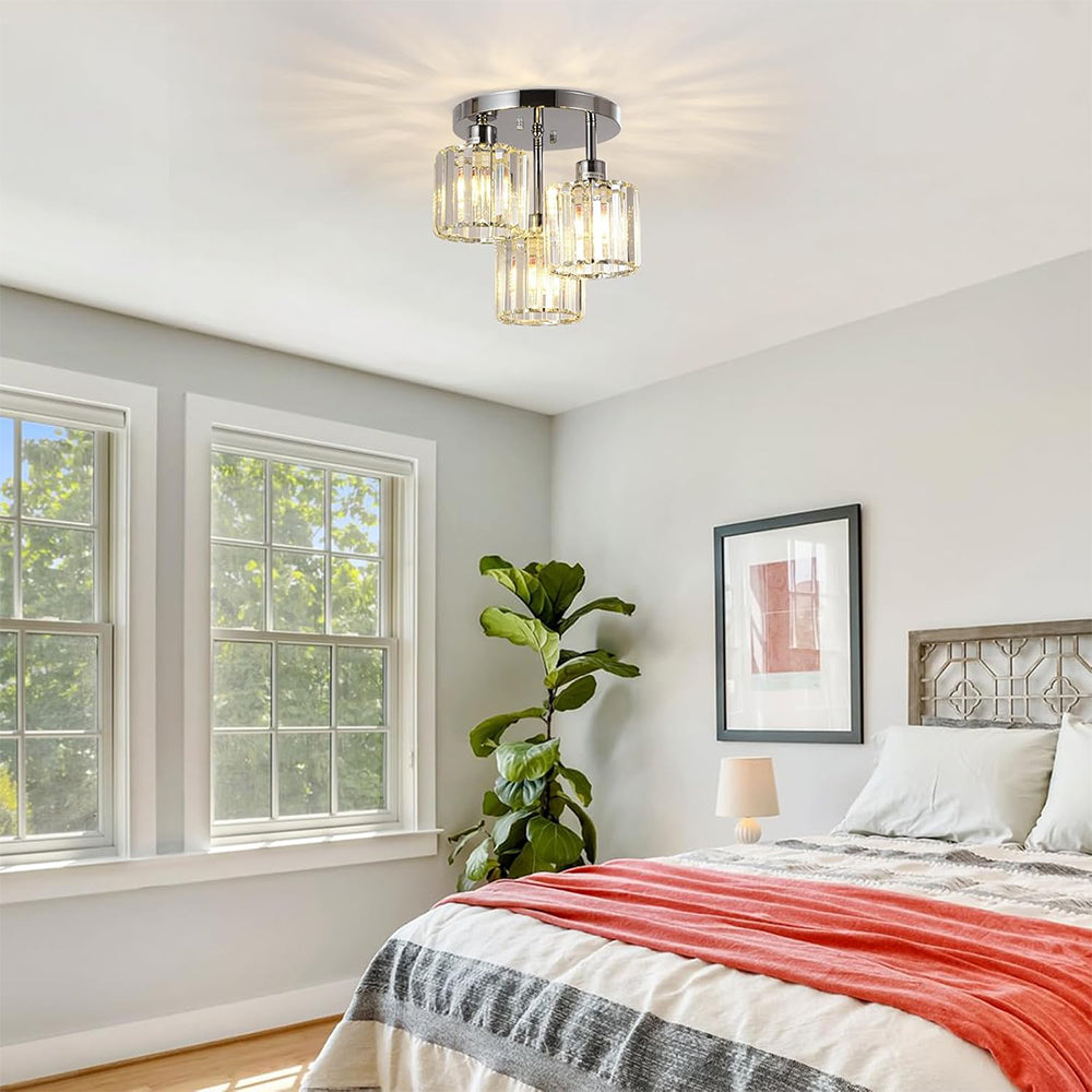 Semi-inbouw plafondlamp – Moderne elegantie en verfijnde glans 