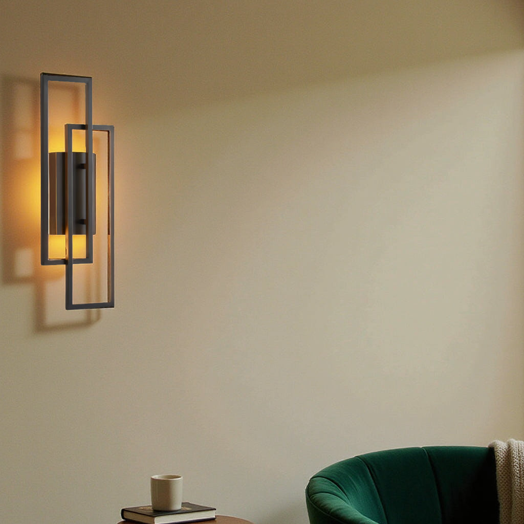 Rechthoekige Geometrische Wandlamp – Elegantie En Moderniteit 