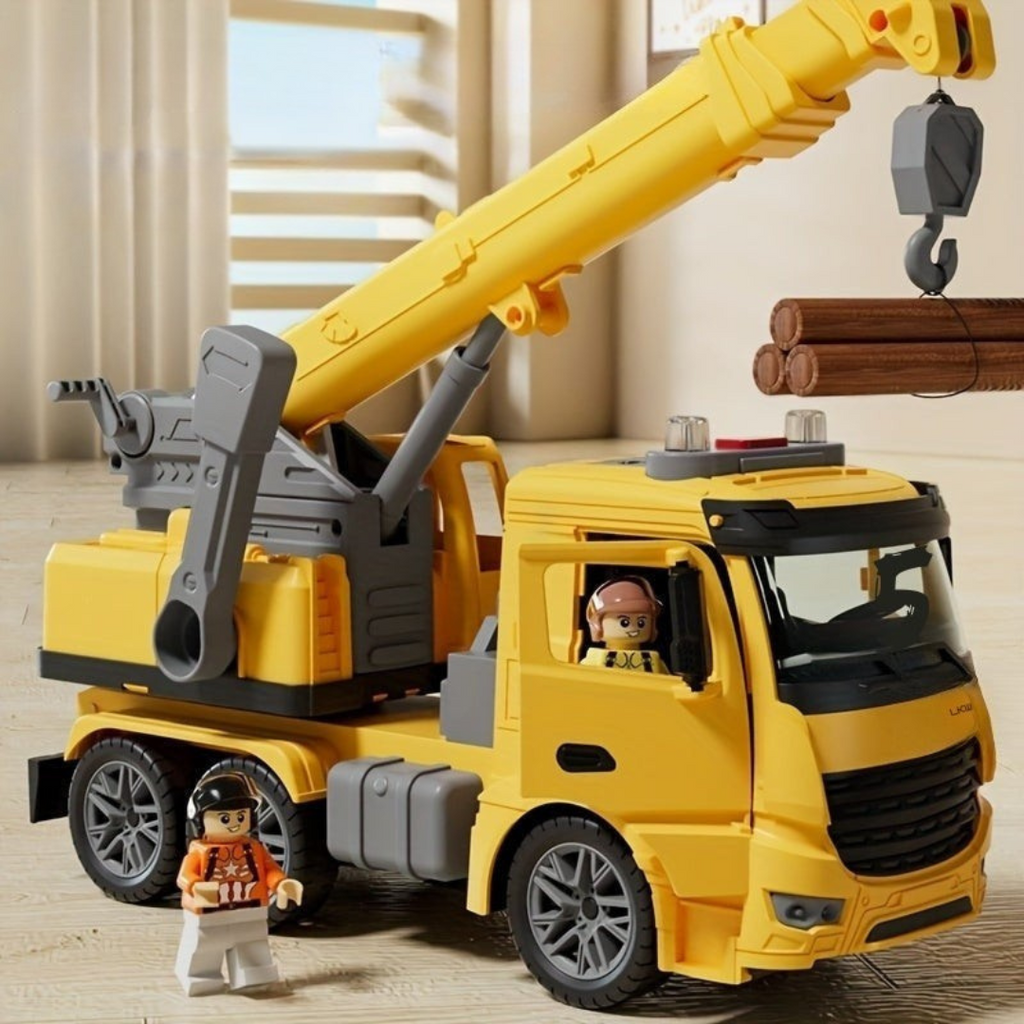 Camion gru giocattolo da costruzione - Gioco realistico e apprendimento divertente