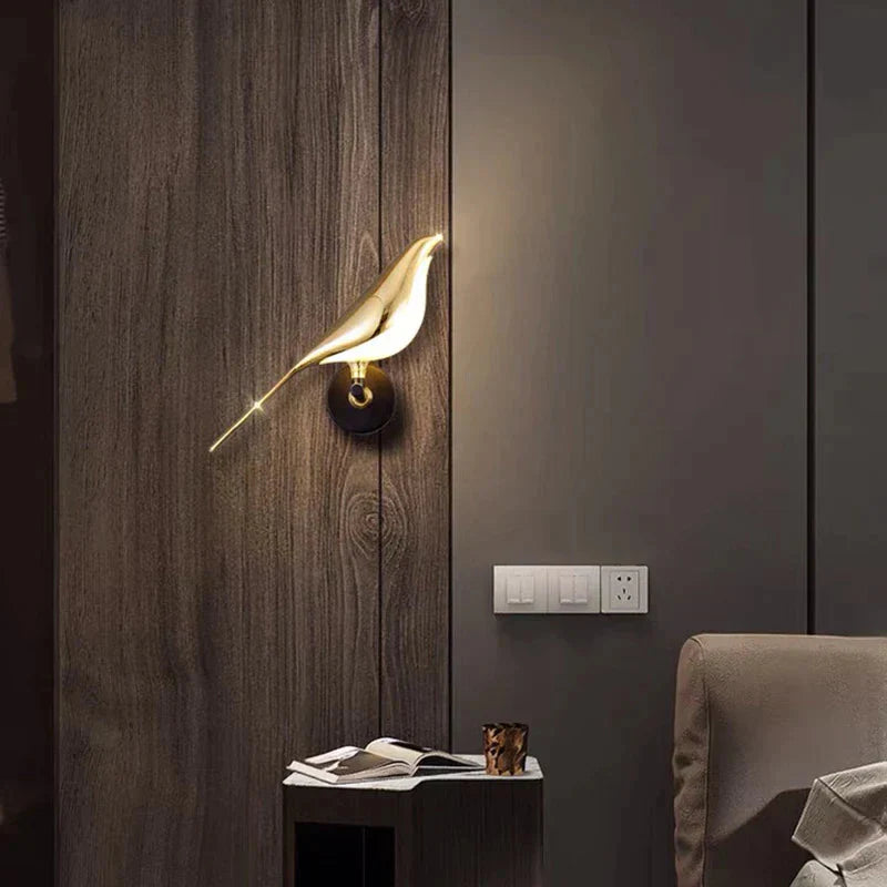 Wandlampe Vogel – Zarte und leuchtende Dekoration 