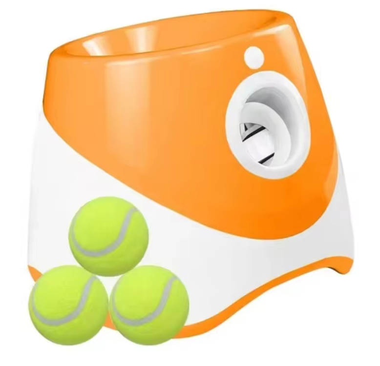 Brinquedo Interativo Automático — Lançador de Bolas para Cão 