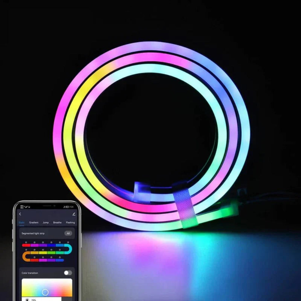 Neon LED flexibil – Control ușor prin aplicație mobilă 