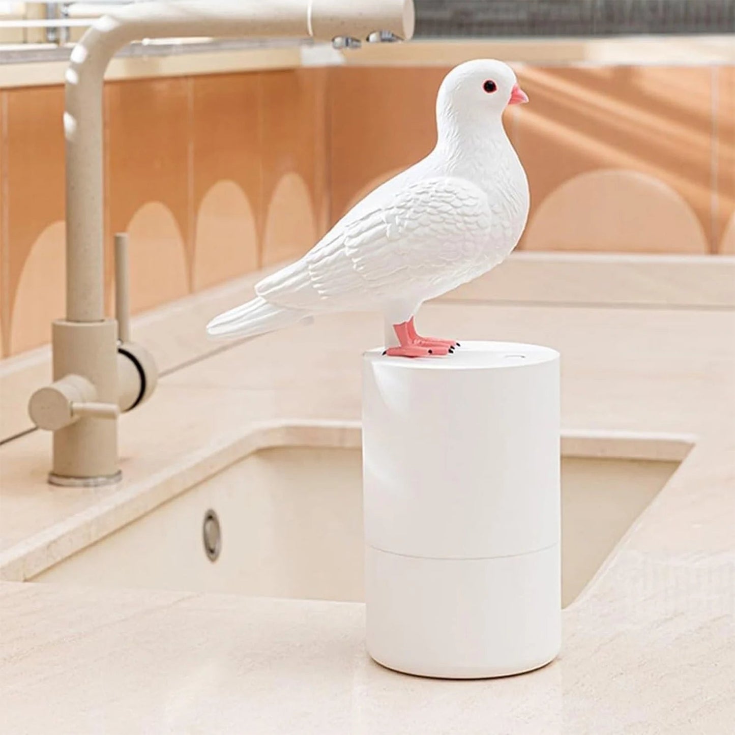 Originele Zeepdispenser — Duifvorm 