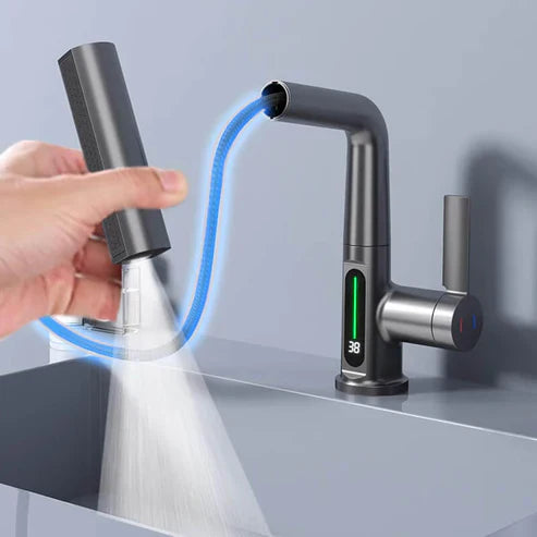 Intelligente Flexible Armatur – Digitale Anzeige und Temperatur in Echtzeit 