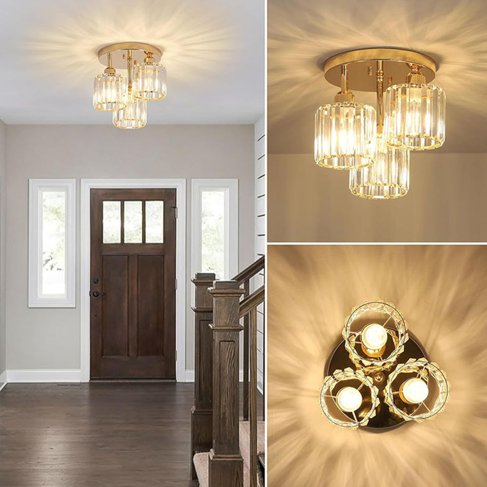 Semi-inbouw plafondlamp – Moderne elegantie en verfijnde glans 