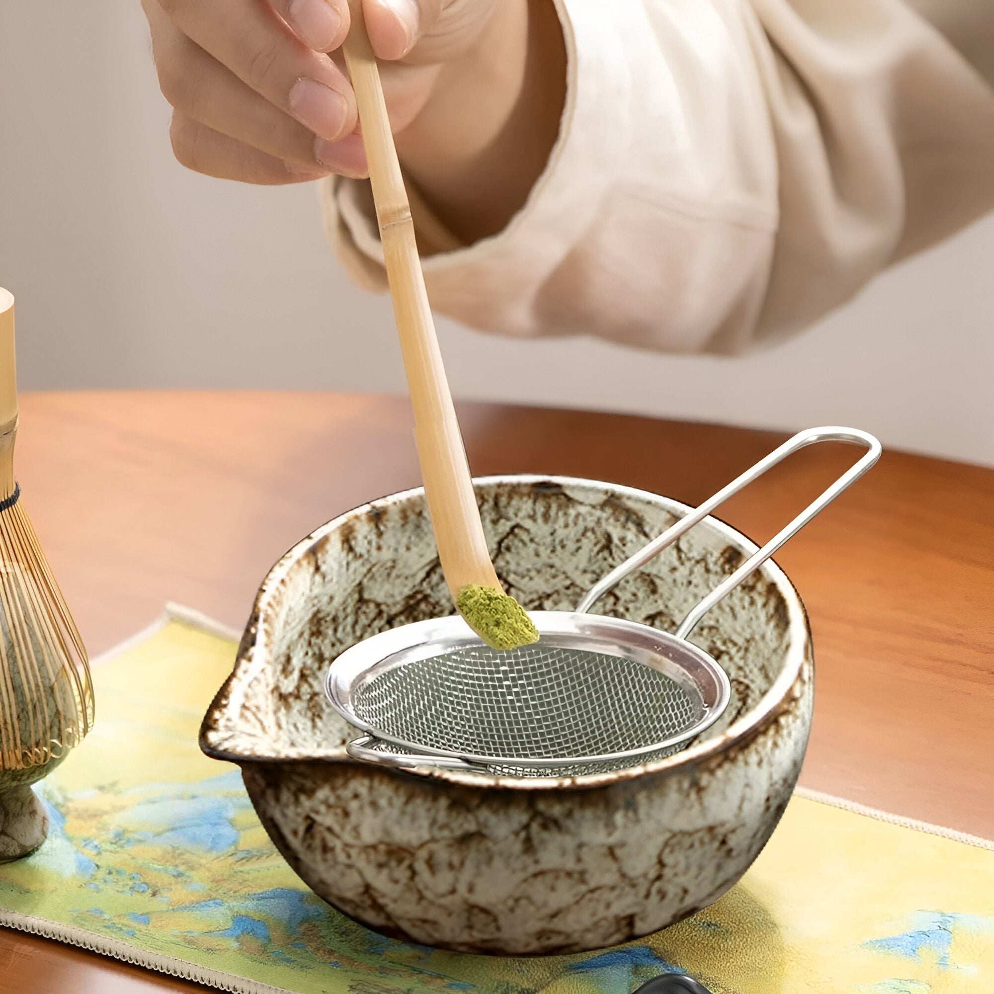 Matcha 6-dielna súprava na prípravu - remeselná elegancia a rafinovaná chuť