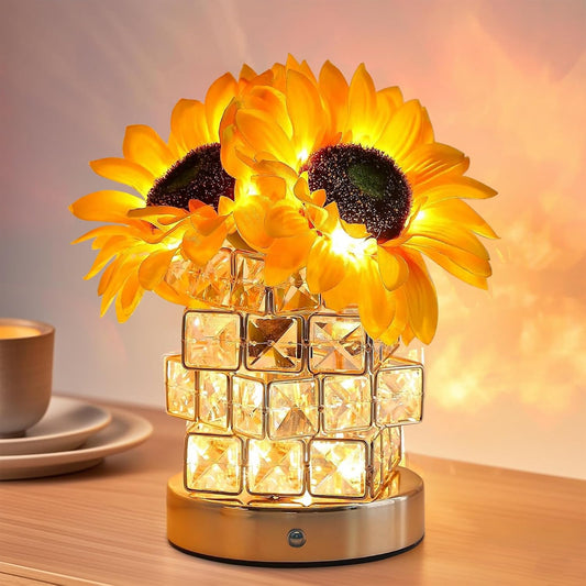 Tischlampe Sonnenblume – Warmes und dekoratives Licht 