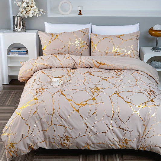 Copertura Piumone Marmorizzata – Eleganza Minerale e Comfort Raffinato 