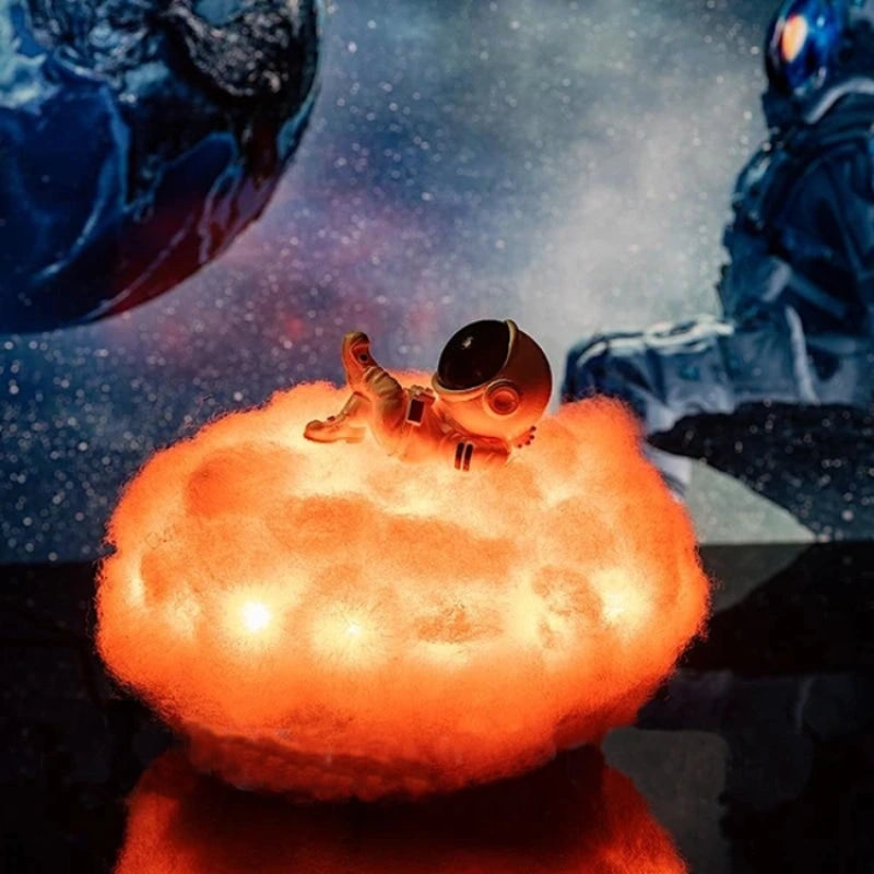 Lampe Décorative Nuage Astronaute – Évasion Lumineuse Et Magique