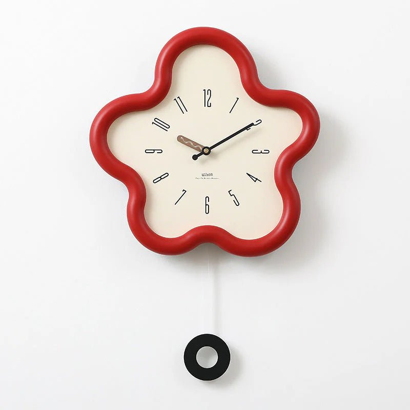 Wandklok Pendule Bloem 3D – Elegante Decoratie En Moderne Stijl 
