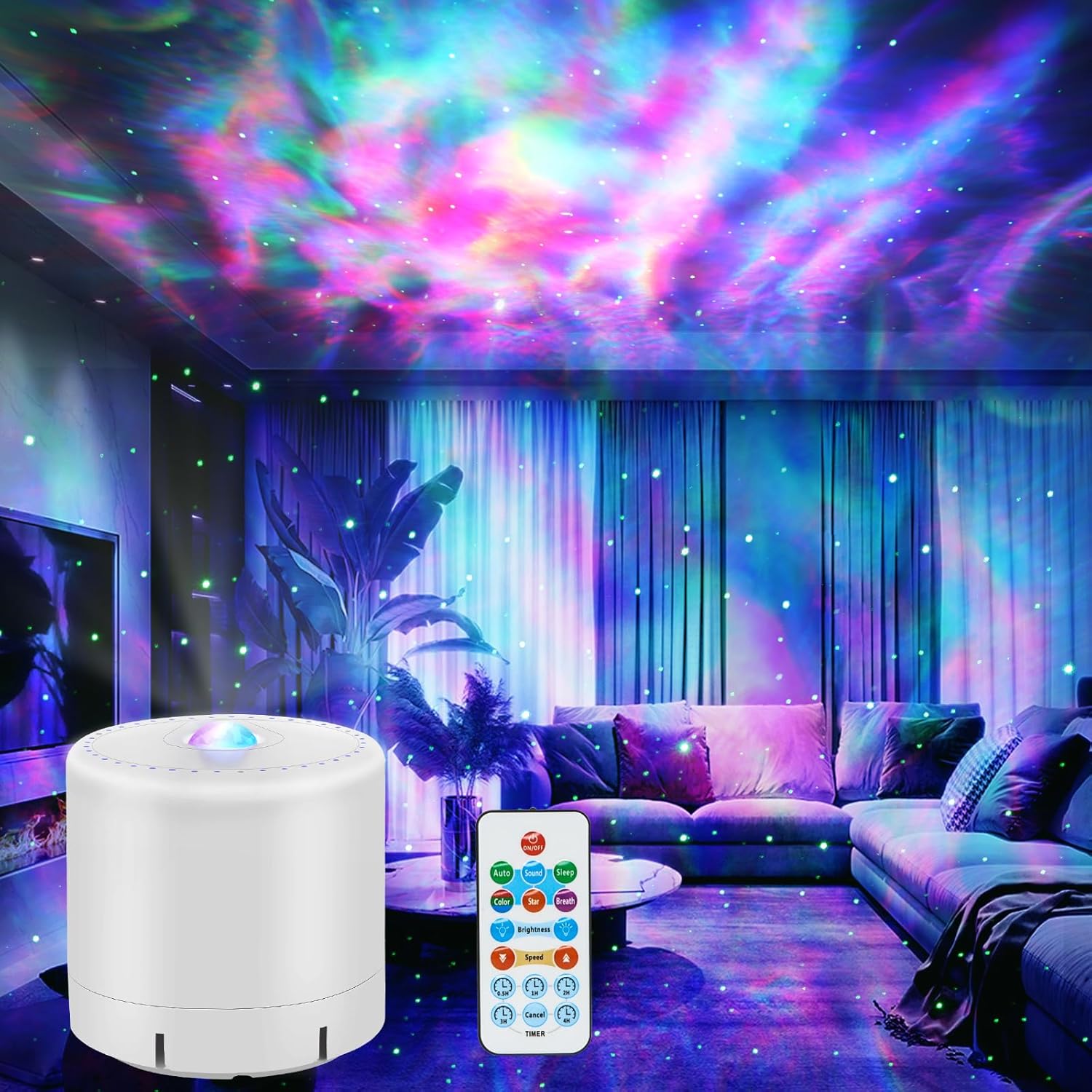 LED projektor – Afslappende Galaxie Atmosfære 