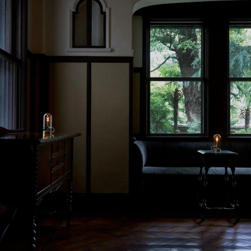 Bordlampe — Varm belysning med flammeeffekt 