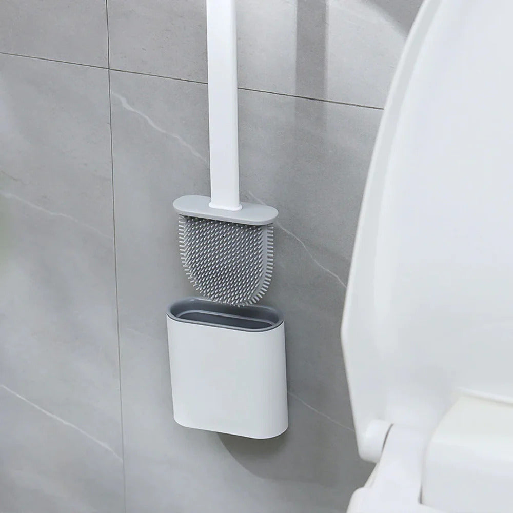 Flexible Silicone Toilet Brush – Durable and Antibacterial Design 