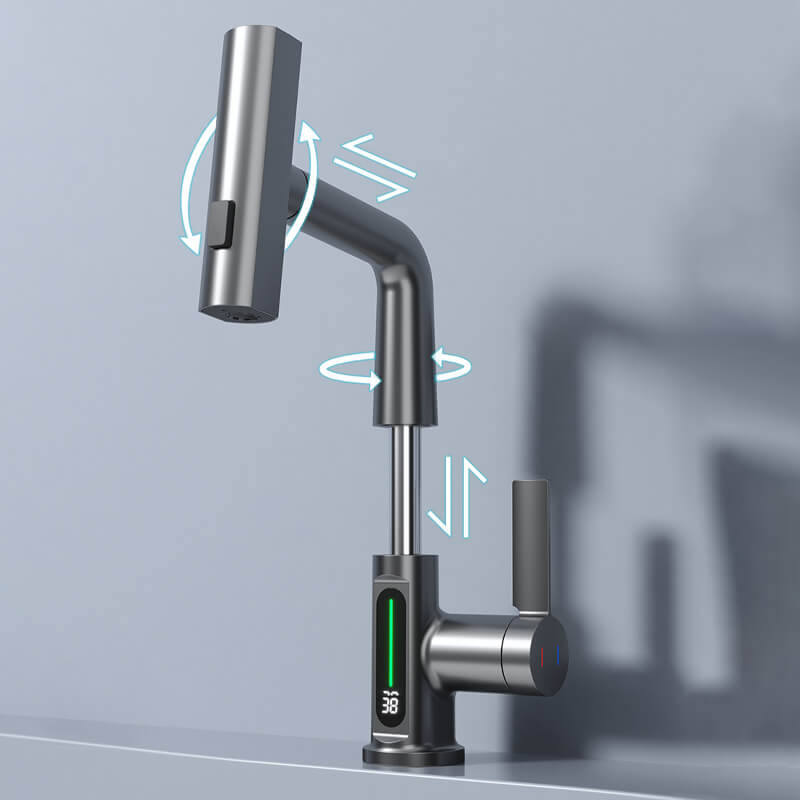 Intelligente Flexible Armatur – Digitale Anzeige und Temperatur in Echtzeit 