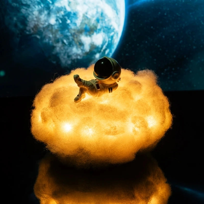 Lampe Décorative Nuage Astronaute – Évasion Lumineuse Et Magique