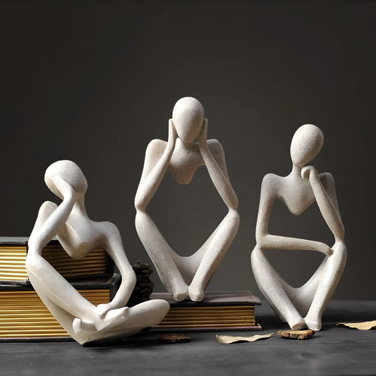 Scultura Astratta Pensatore – Eleganza Contemplativa e Design Moderno 