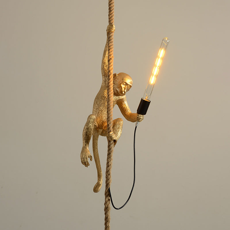 Hangende Aap Lamp Met Touw – Originele En Speelse Decoratie 