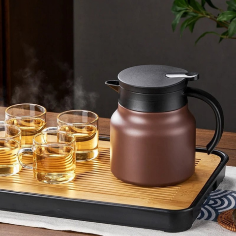 Isothermische Theeïnner met geïntegreerd filter en keramische coating – Bewaarde smaken en moderne elegantie 