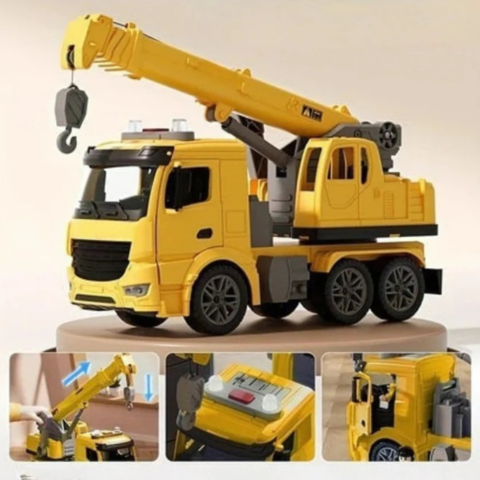 Camion gru giocattolo da costruzione - Gioco realistico e apprendimento divertente