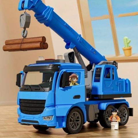 Camion gru giocattolo da costruzione - Gioco realistico e apprendimento divertente