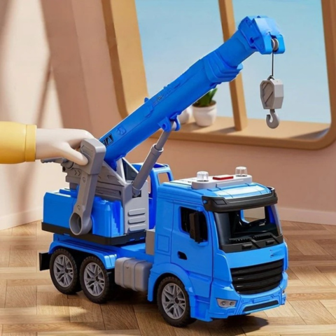 Camion gru giocattolo da costruzione - Gioco realistico e apprendimento divertente