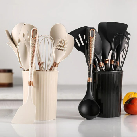 Set de Cocina de Silicona - Resistencia, Flexibilidad y Diseño Moderno