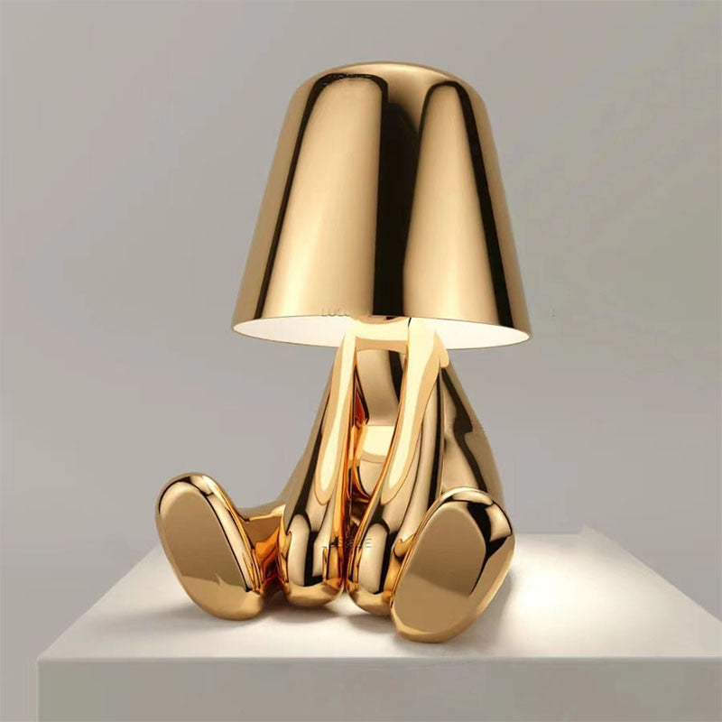 Modern Bordslampa – Minimalistisk Elegans och Mjuk Ljus 