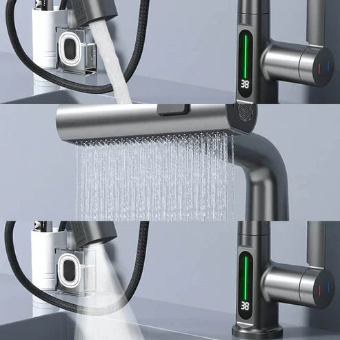 Intelligente Flexible Armatur – Digitale Anzeige und Temperatur in Echtzeit 