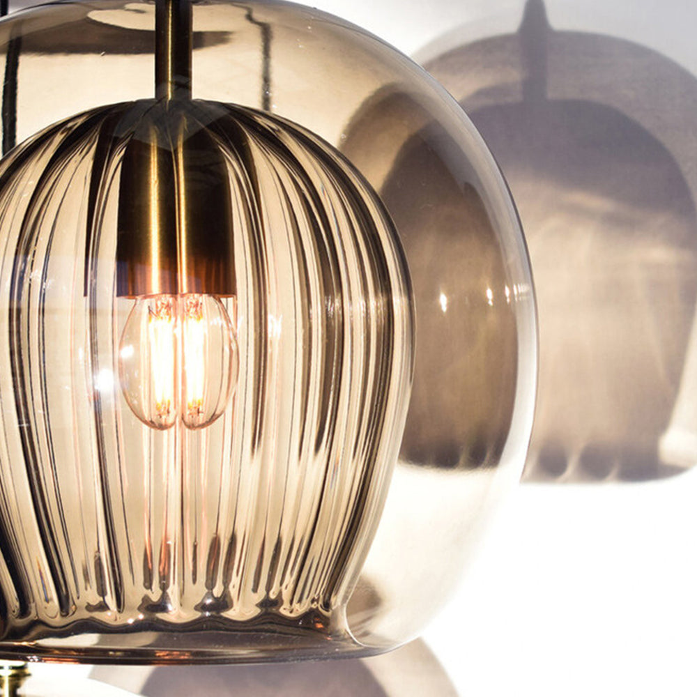 Elegante en Warme Glazen Hanglamp – Stijl en Finesse 