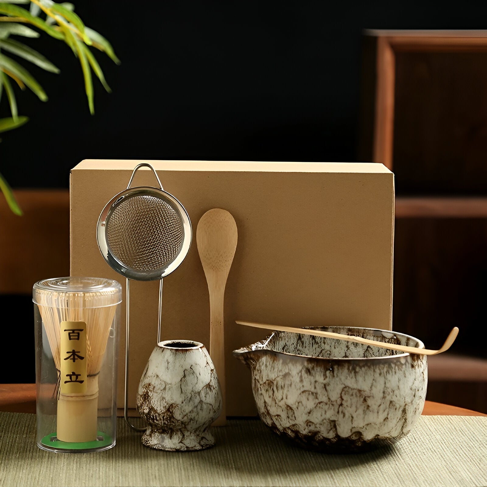 Matcha 6-dielna súprava na prípravu - remeselná elegancia a rafinovaná chuť