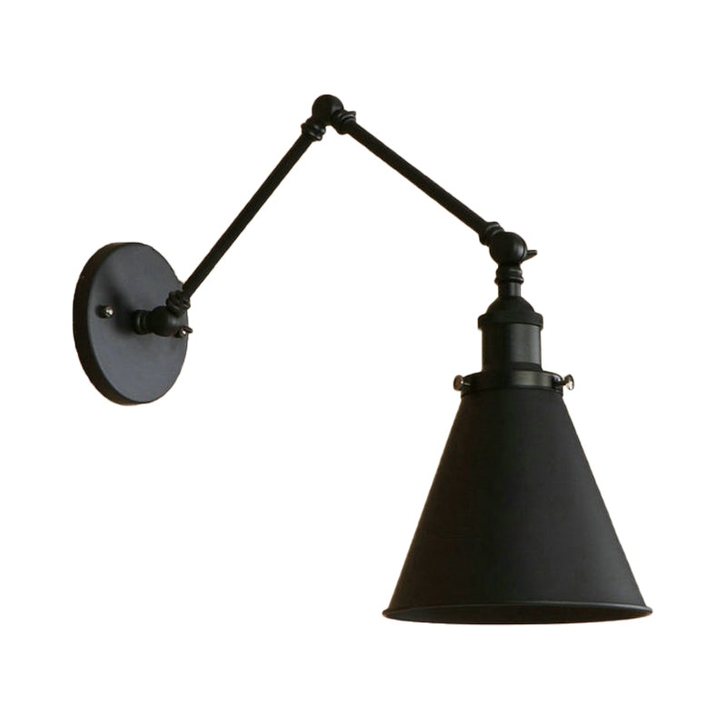Vegglampe i industriell stil - solid struktur og unik stil