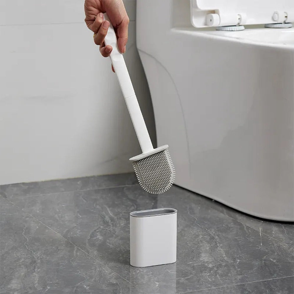 Flexible Silicone Toilet Brush – Durable and Antibacterial Design 