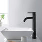 Grifo de lavabo elevado – Acabado elegante negro mate 
